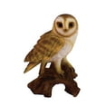 thumbnail image 1 of Garden Decor Animal Statue Small Barn Owl On Stump, 1 of 5