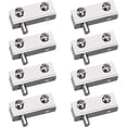 thumbnail image 1 of 8 Pack Frameless Glass Door Pivot Hinge with Adjustable Iron Pin for 5-8mm Glass Door, 1 of 5