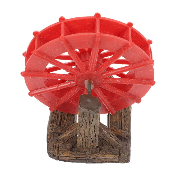VORCOOL Aquarium Landscaping Decor Realistic Waterwheel Multi Resin Water Movement for Fish Tank 1Pcs