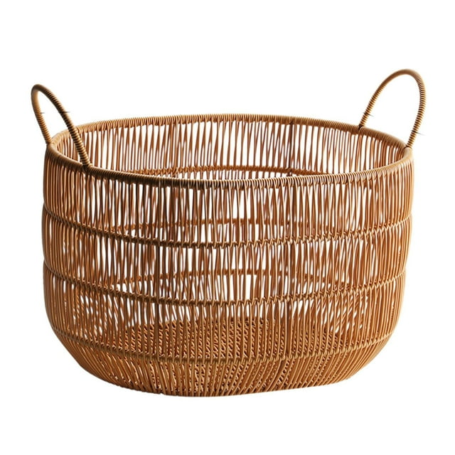 Organizador de artículos diversos, cesta para artículos diversos con asa de transporte, cesto para ropa, cesta tejida, cesto para la colada, cuarto de L