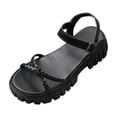 thumbnail image 2 of Viluyesy Womens Platform Sandals, Open Toe Thick-Soled Ankle Strap 2026 Fashion Dressy Shoes Black US7, 2 of 8