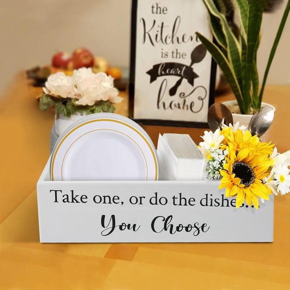 Paper Plate Utensil Caddy