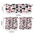 thumbnail image 6 of Rustic farmhouse kitchen curtains set - Cow cows black and white classic vintage country style cartoon cute pattern print design texture animal abstract country-themed art minimalist nature floral art, 6 of 6