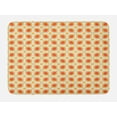 thumbnail image 1 of Geometric Bath Mat, Linked Bold Geometric Shapes 70s Vintage Minimalist Pattern Bohemian Design, Non-Slip Plush Mat Bathroom Kitchen Laundry Room Decor, 29.5 X 17.5 Inches, Orange Cream, Ambesonne, 1 of 2