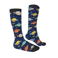 thumbnail image 3 of Haiem Planets and Stars Socks, Funny Novelty Crazy Design Cotton Socks Sports Socks Knee High Socks For Men, Women,1Pairs - Gift For Working Friends, 3 of 9