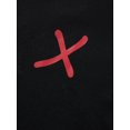 thumbnail image 4 of Sunloudy - Sudadera para hombre con estampado de letras en contraste de retazos de manga larga con cordón y capucha Sunloudy moda, 4 of 9