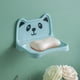 thumbnail image 4 of Porta jabón de pared de plástico Small Bear, diseño de drenaje desmontable, sin acumulación de agua, 13x12x3 cm, múltiples colores., 4 of 6
