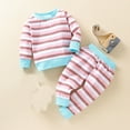 thumbnail image 3 of Baby Shirt On Clearance Newborn Infant Baby Girls Boys Long Sleeve Print+ Pants Sets Baby Boy Sweatshirt Pinks 80, 3 of 9