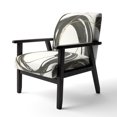 thumbnail image 2 of Designart "Gold Glamour Circle I" Upholstered Glam Accent Chair - Arm Chair, 2 of 5