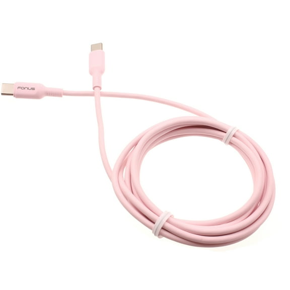 USB-C to Type-C Pink 6ft Long Cable for Samsung Galaxy A73 5G A53 5G A33 5G A13 5G A03s Phones - PD Fast Charger Cord Power Wire