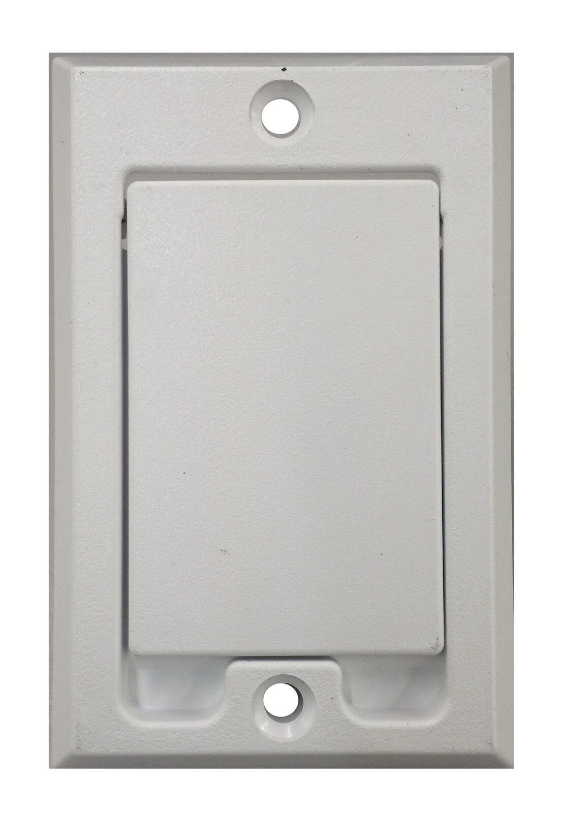 Central Vacuum Square Door Inlet Wall Plate White for Nutone Beam