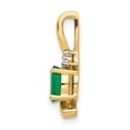 thumbnail image 2 of FB Jewels 14K Yellow Gold Diamond & Emerald Pendant, 2 of 3