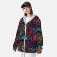 thumbnail image 5 of Kll Mandala Colorful Print Men'S Women’s Upf 50+ Sun Protection Outdoor Hoodie Jacket Long Sleeve Fishing Hiking Performance Shirt- Xx-Large, 5 of 8