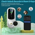 thumbnail image 6 of BEBASIA Keyless Entry Door Lock with Handle, Fingerprint Deadbolt Door Lock, Smart Door Locks for Front Door, Bluetooth Electronic Digital Keypad Lock, Easy to Install, Satin Nickel, 6 of 7