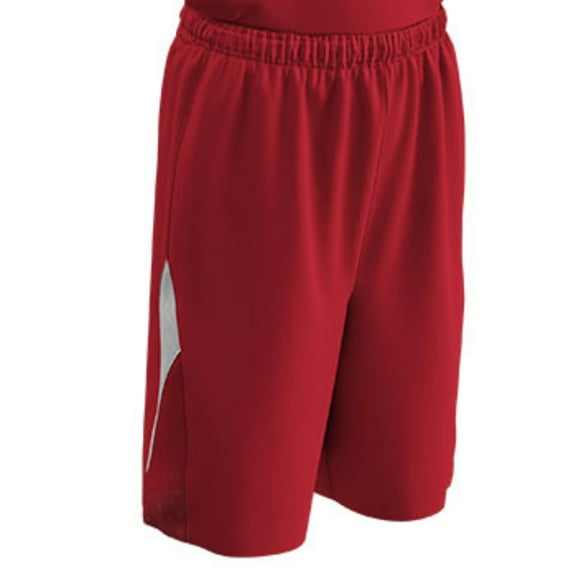 Champro Adult Pivot Basketball Short Scarlet White 2XL