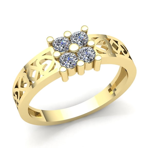 Natural 1ct Round Cut Diamond Mens Modern Anniversary Engagement Ring Solid 10K Rose, White or Yellow Gold H SI2