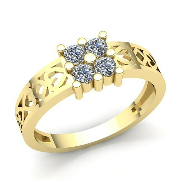 Natural 1ct Round Cut Diamond Mens Modern Anniversary Engagement Ring Solid 10K Rose, White or Yellow Gold H SI2