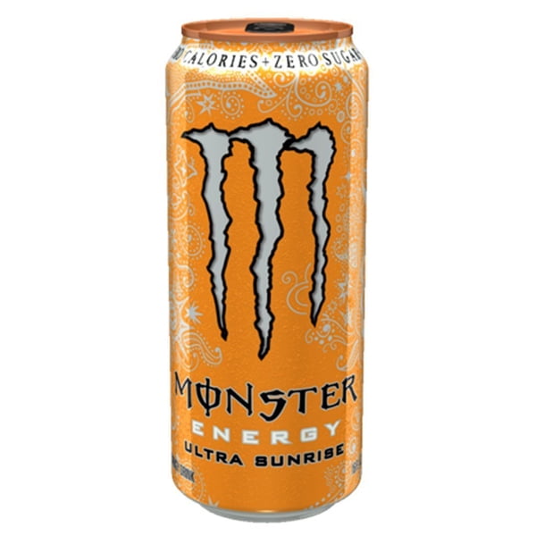 Monster Energy Drink Ultra Sunrise 16 Oz Cans Pack Of 24 Walmart