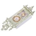thumbnail image 4 of KAKOWELY Meubles de Maison de Poupée Mini Horloge Pendule Ornement Mini Horloge de Maison Rétro Horloge Pendule pour Maison de Poupée 2.36"X0.83"X0.39 Pouces, 4 of 5