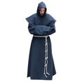 thumbnail image 3 of S-5xl Renacimiento Monje Clérigo Hábito Escapulario Fraile Traje Religioso Santo Bata Hombres Sacerdote Capucha Traje de Halloween, 3 of 3