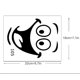 thumbnail image 3 of Sonrisa divertida pegatina para pared de baño decoración del hogar papel tapiz de cocina decoración para sala de estar decoración de pared decoración para sala de estar decoración de pared, 3 of 5