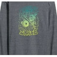 thumbnail image 3 of Instant Message - Less Hate More Skate - Retro - Mens - Long Sleeve Tee, 3 of 6