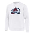 thumbnail image 2 of Men's Antigua White Colorado Avalanche Relevant Lightweight Pullover Sweatshirt, 2 of 3