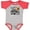 Heather and Red, variant on Inktastic Daddy's Little Football Fan Boys or Girls Baby Bodysuit