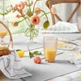 thumbnail image 6 of Martha Stewart Daisy Stripe Napkin Set 4-Pack, Grey/Yellow, 19"x19", 6 of 9