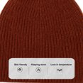 thumbnail image 3 of Gorro de lana de invierno para hombre y mujer, gorro de pompón de calavera elástico suelto, gorro de dormir grueso, suave y cálido, gorro de esquí forrado con casco., 3 of 6