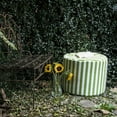 thumbnail image 2 of Jaxx Spring Outdoor Ottoman, Lime Stripes, 2 of 3