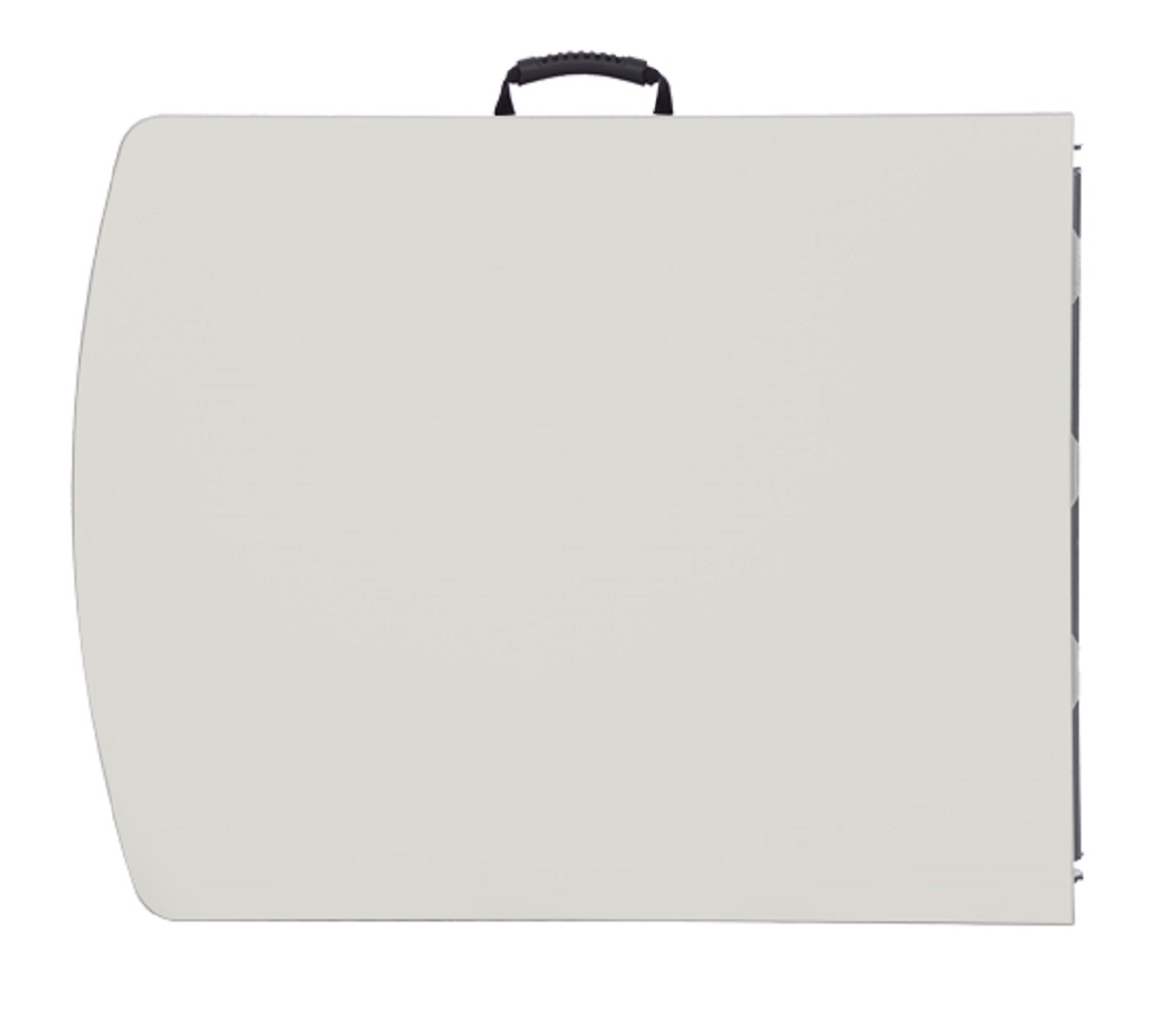 Hampden Furnishings Baldwin Collection 30" x 72" Fold-in-Half Banquet Table, Grey