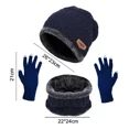 thumbnail image 2 of 4p Unisex Guantes Para Frio Y Gorros Tejidos Y Gorro Bufanda, 2 of 8