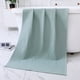 thumbnail image 1 of Zhuge Toalla de algodón puro tipo gofre, multiusos: ideal para baño, fitness, ducha, deportes, etc., ideal para diversas situaciones. 70 x 140 cm (verde)., 1 of 5