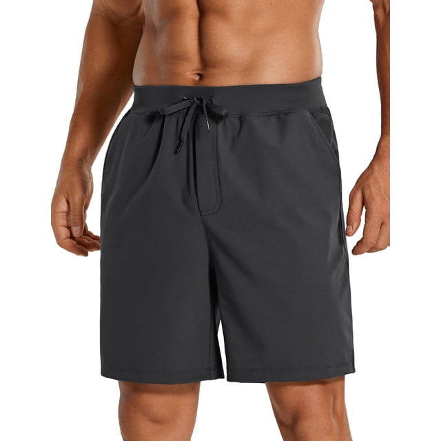 Shorts Deportivos para Hombre CRZ YOGA 7" con Bolsillos Gris