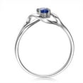 thumbnail image 2 of Solitaire 8x6mm Oval Shape Blue Sapphire 1.25 Carat Engagement Ring In 10k White Gold, 2 of 5