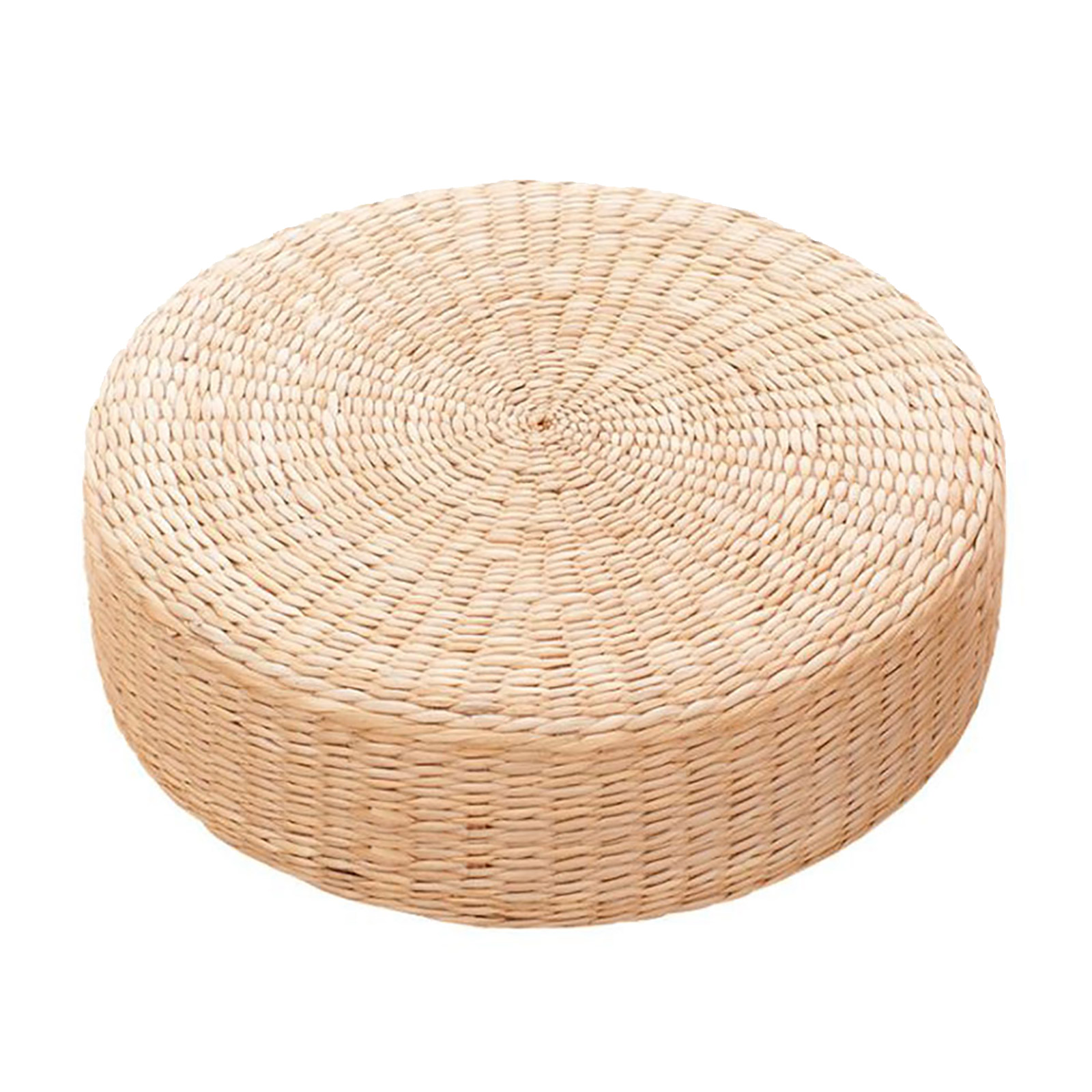 Hapeisy Japanese Seat Cushion Round Rattan Pouf Tatami Chair Pad Yoga