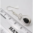 thumbnail image 3 of SilverStarJewel 925 Pure Silver High End Drop Black Onyx Gem Ladies' Earrings 1.8" French Wire, 3 of 3