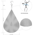 thumbnail image 4 of Carillón de viento giratorio 3D de metal con personalidad creativa de acero inoxidable, artesanía en forma de gota, decoraciones para el hogar, 4 of 6