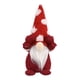 thumbnail image 1 of 4uds. Adorno de enano de Navidad, sombrero de copo de nieve, estatua linda para mesa de pared (rojo), 1 of 3