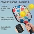 thumbnail image 2 of Pickleball Paddles Set Of 2, Fiberglass Surface, USA, Independence Day Print, 4 Balls & Bag, 2 of 5