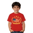 thumbnail image 2 of CCRFTGI 250 Anniversary Usa Flag Shirts for Kids Boys Girls Size 7 Patriotic Casual 4th Of July American Flag Striped Tshirt Freedom Summer Shirts 1776 Tee Tops Red 2-3 Years, 2 of 4