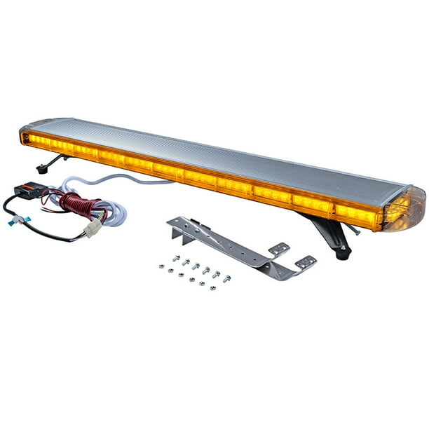 51 Inch 96 LED Strobe Light Bar Amber Emergency Beacon Snow Plow Tow