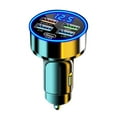 thumbnail image 1 of Adaptador de cargador de teléfono para automóvil TQEHS 4 puertos USB pantalla LED QC3.0, 1 of 1
