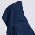 thumbnail image 4 of HOOMEUMY Men Fleece Night Robe Casual Hooded Pocket Zipper Long Sleeves Bathrobe Night Robe for Comfortable and Warmth, 4 of 6