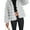 Grey L, variant on Winter Women Jacket Thick Faux Fur Solid Color Turn-down Collar Long Sleeves Heat Retention Outdoor Daily Wear Warm Coat