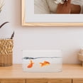 thumbnail image 5 of KAKOWELY acrylic vase Small Betta Fish Tank Oval Plastic Desktop Fish Bowl 12 Inch Transparent Vase Planter Narrow Space Container For Office Decor Fish Turtle Reptile Shrimp Crab Habitat, 5 of 5