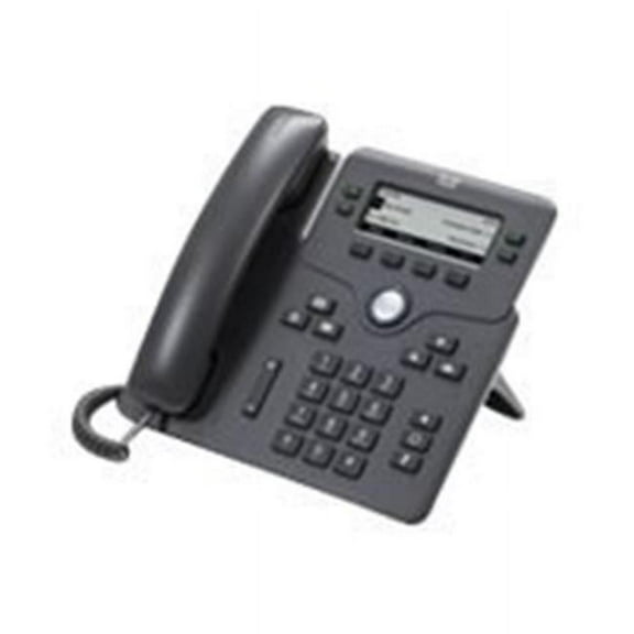 Cisco 6871 IP Phone, Corded, Corded/Cordless, Wi-Fi, Wall Mountable, Charcoal