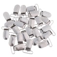 thumbnail image 4 of 25 Piezas de Metal Macarena Insertar Chupete Clips de Suspensión de plata Lazo 20mm, 4 of 7