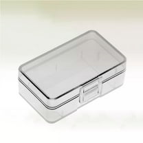 KALLORY 1Pcs Batteries Storage Box Compact Transparent PP Plastic for 9V Battery Home Use and Travel